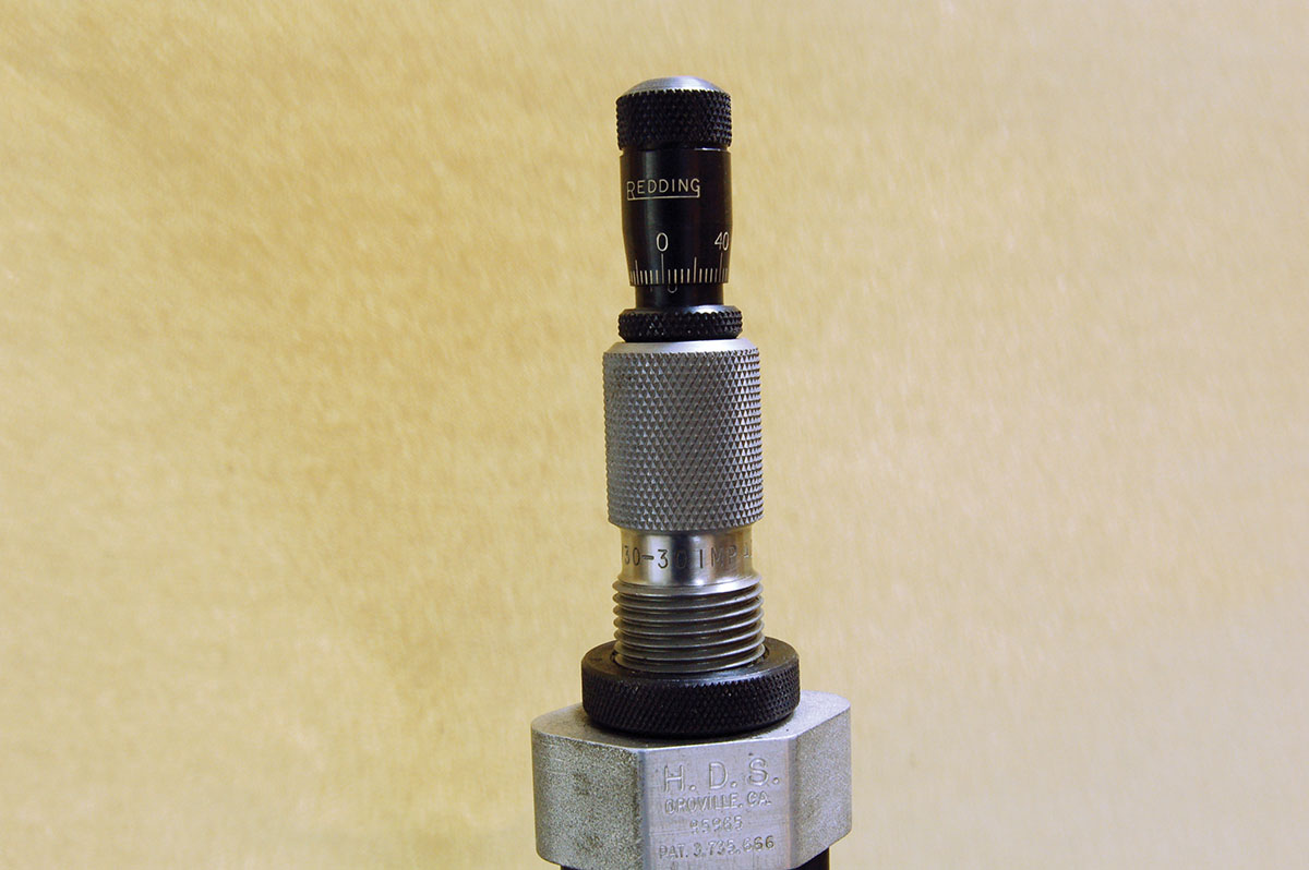 A Redding micrometer seating die saved time when changing bullets.